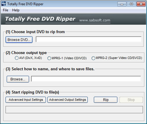 Totally Free DVD Ripper screen shot